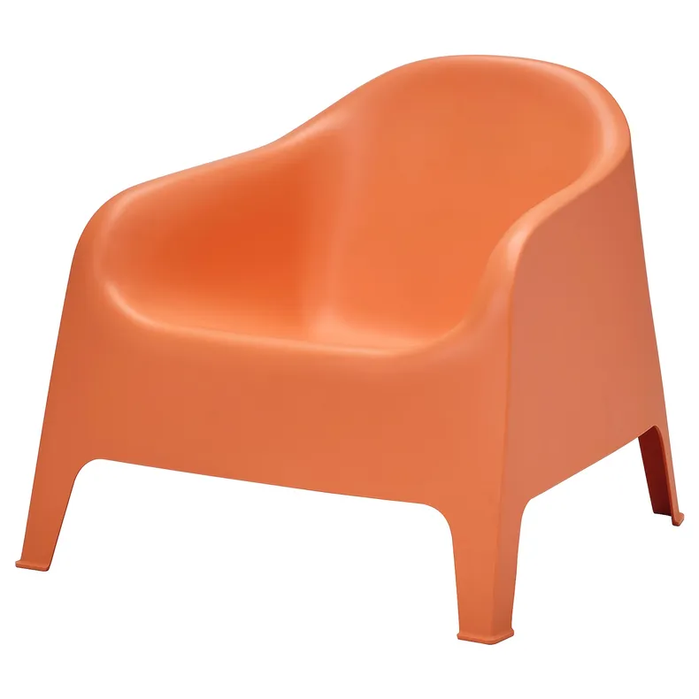 IKEA SKARPÖ СКАРПЕ, крісло, для вулиці, помаранчевий 205.227.44 фото №1