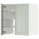 IKEA METOD МЕТОД, навесной шкаф д / вытяжки / полка / дверь, белый / светло-зеленый, 60x60 см 295.052.69 фото thumb №1