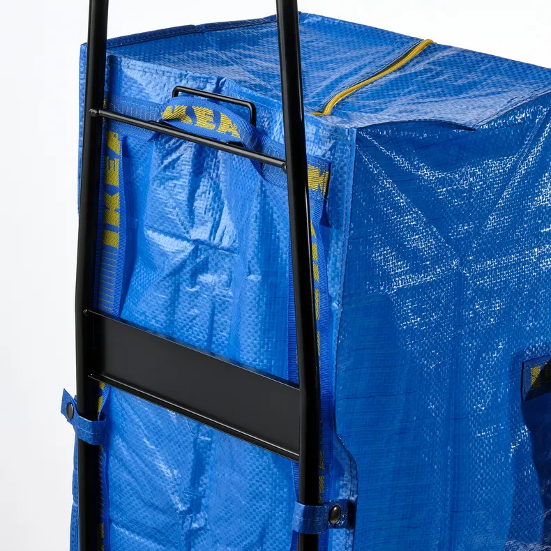 IKEA RULLEBÖR РУЛЛЕБЕР / FRAKTA ФРАКТА, сумка на візку, чорний/синій 894.910.28 фото №2