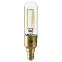 IKEA LUNNOM ЛУННОМ, LED лампа E14 200 лм, може бути тоноване / прозоре скло у формі трубки, 25 мм 805.169.62 фото thumb №1