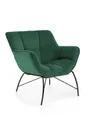 Крісло м'яке HALMAR BELTON темно-зелений (1шт=1шт) фото