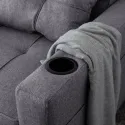 Кресло раскладное MEBEL ELITE SOLOR, ткань: серый фото thumb №9