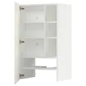 IKEA METOD МЕТОД, навесной шкаф д / вытяжки / полка / дверь, белый / белый, 60x100 см 395.042.31 фото thumb №1