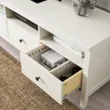 IKEA HEMNES ХЕМНЭС, тумба под ТВ, на ножках, белая морилка, 148x47x57 см 802.970.21 фото thumb №3