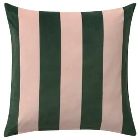 IKEA IDGRAN ИДГРАН, чехол на подушку, полоски / розовый зеленый, 50x50 см 805.802.41 фото