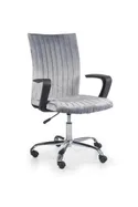 Крісло комп'ютерне офісне обертове HALMAR DORAL, сірий оксамит фото thumb №1