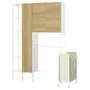 IKEA ENHET ЕНХЕТ, шафа, білий / імітація. дуб, 140x32x204 см 995.478.88 фото