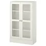 IKEA HAVSTA ХАВСТА, шкаф-витрина с цоколем, белое прозрачное стекло, 81x37x134 см 692.751.10 фото