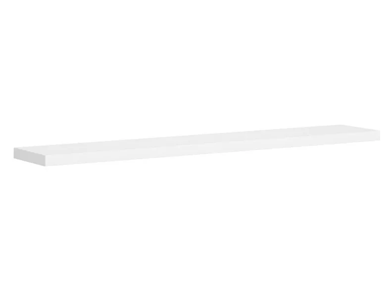 BRW Полиця настінна Kaspian 140 см біла, білий POL/140-BI фото №1