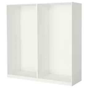 IKEA PAX ПАКС, 2 каркаса гардеробов, белый, 200x58x201 см 598.952.57 фото