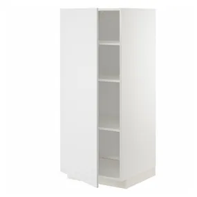 IKEA METOD МЕТОД, высокий шкаф с полками, белый / Стенсунд белый, 60x60x140 см 094.662.59 фото