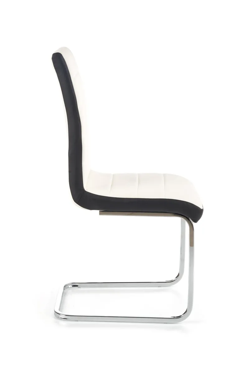 Кухонний стілець HALMAR K132 білий, чорний фото №2