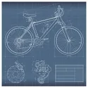 IKEA PJÄTTERYD ПЬЕТТЕРИД, картина, Дизайн велосипедов, 56x56 см 005.610.05 фото thumb №1