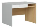 Письмовий стіл BRW Nandu, 100х70 см, світло-сірий / дуб польський / білий глянцевий BIU1S-JSZ/DP/BIP фото thumb №1