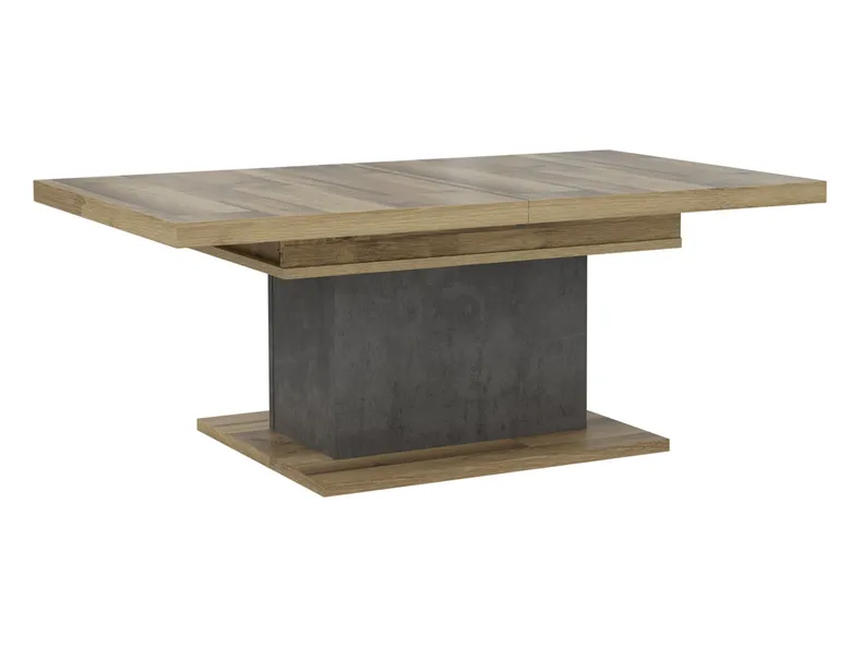 BRW Журнальный стол расскладной Ricciano, 120 см, темно-серый бетон / дуб BNCI/DAKL фото №1