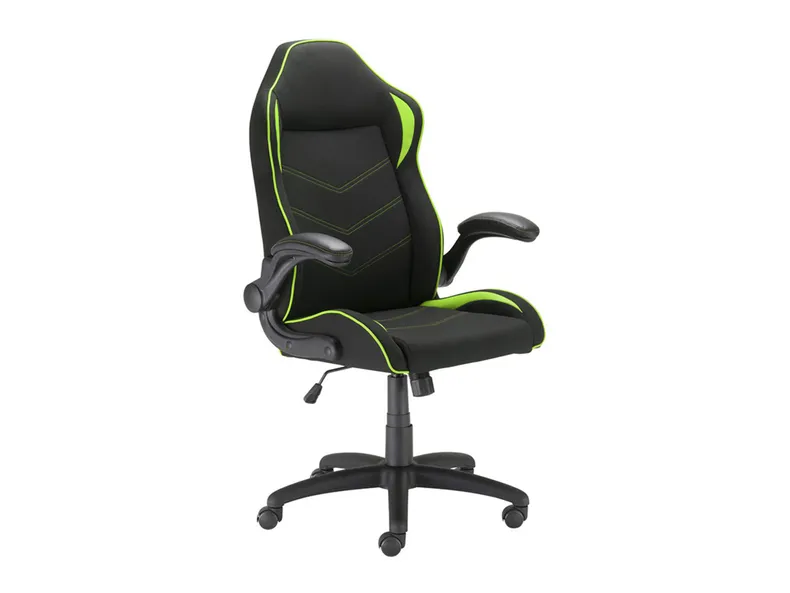 BRW Hacker, Игровое кресло черно-зеленого цвета, зелёный/черный OBR-HACKER-CZARNO_ZIELONY фото №1