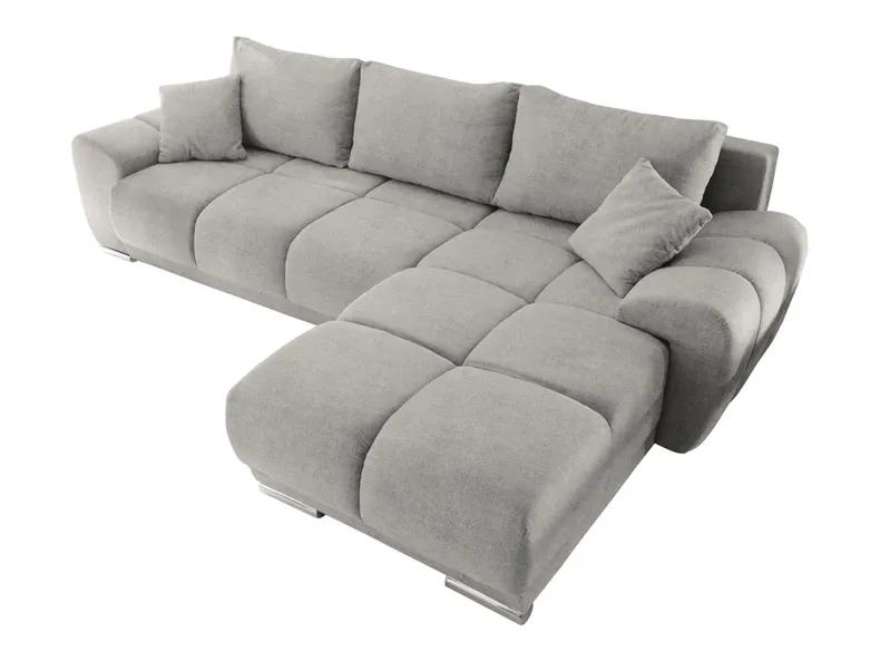 BRW Універсальний кутовий диван Noti зі спальною функцією та ящиком для зберігання велюровий сірий NA-NOTI-LX.3DL.URC-G2_BD5553 фото №1