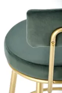 Барний стілець Хокер HALMAR H115 темно-зелений, золотий фото thumb №7