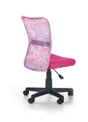 Крісло комп'ютерне офісне обертове HALMAR DINGO рожеве фото thumb №2