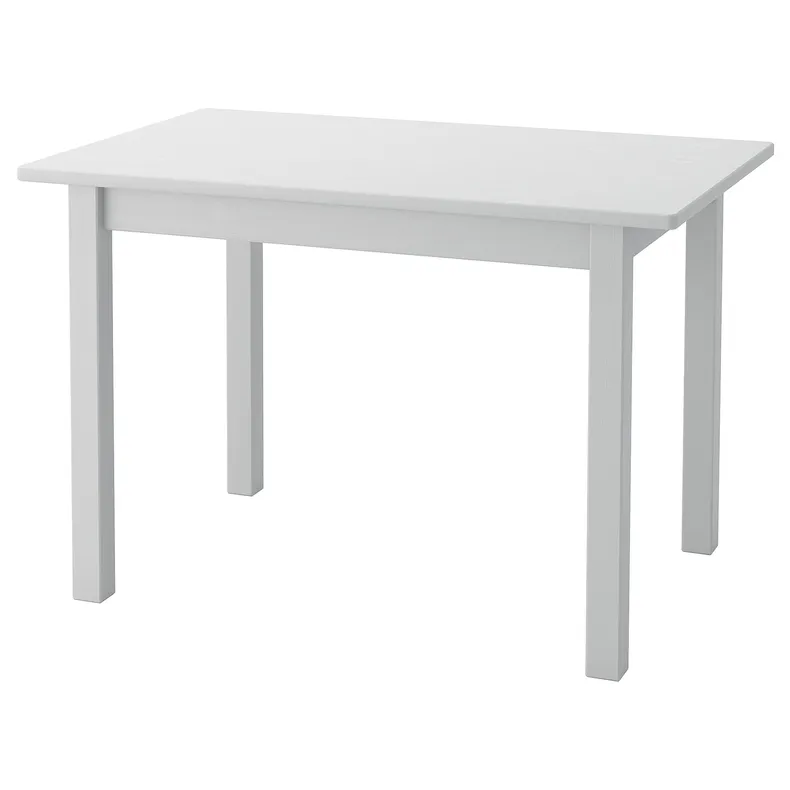 IKEA SUNDVIK СУНДВИК, стол детский, серый, 76x50 см 604.940.32 фото №1
