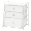 IKEA LOTE ЛОТЕ, комод із 3 шухлядами, білий, 55x62 см 502.937.22 фото thumb №1