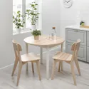 IKEA GAPERHULT ГАРЕПХУЛЬТ, розкладний стіл, попелястий / білий, 90 / 120x90 см 505.115.36 фото thumb №5