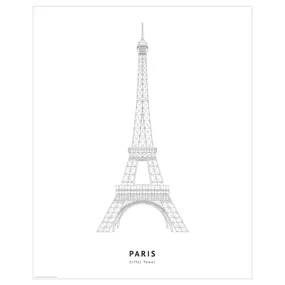 IKEA BILD БИЛЬД, постер, Эйфелева башня, Париж, 40x50 см 205.815.97 фото