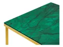 Стол BRW Ditra, 50х50 см, зеленый/золотой GREEN фото thumb №4