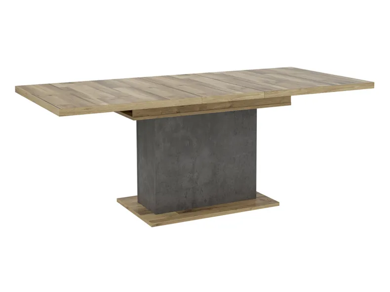BRW Раскладной стол Ricciano 160/200x90 бетон темно-серый/дуб вековой BNCI/DAKL фото №2