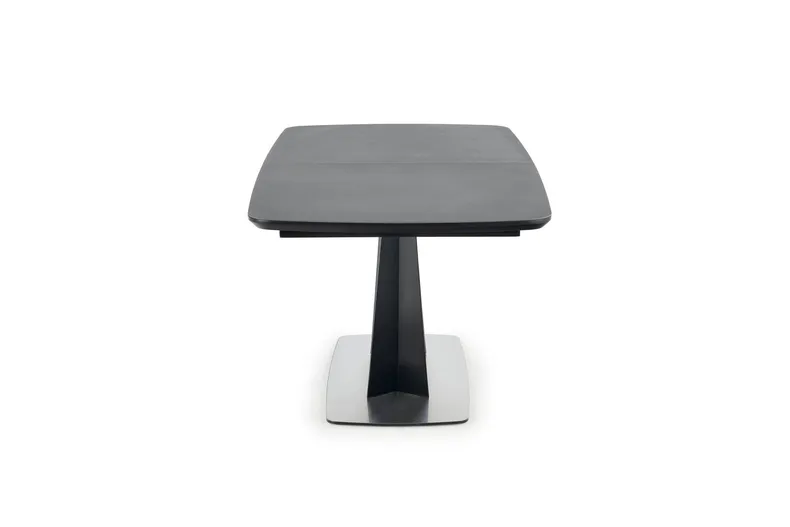 Кухонний стіл розкладний HALMAR FANGOR 160-220x90 см, стільниця - темно-сіра, основа - чорна фото №11