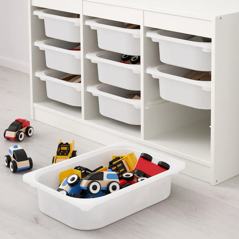 IKEA TROFAST ТРУФАСТ, комбінація для зберіган +контейнери, білий/білий, 99x44x56 см 292.284.70 фото №3