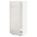 IKEA METOD МЕТОД, висока шафа для холодильнка / морозил, білий / Ringhult світло-сірий, 60x60x140 см 491.427.86 фото thumb №2