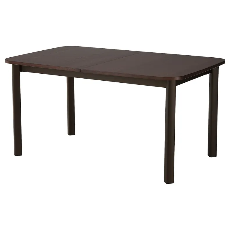 IKEA STRANDTORP СТРАНДТОРП, раздвижной стол, коричневый, 150 / 205 / 260x95 см 803.885.87 фото №1