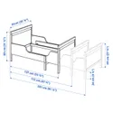 IKEA SUNDVIK СУНДВІК, каркас ліжка з рейковою основою, сірий, 80x200 см фото thumb №6