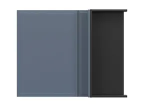 BRW Верди кухонный угловой верхний шкаф правый мистик матовый строит угловой 90х72см, черный/матовый FL_GNW_90/72/40_P/B-CA/MIM фото