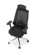 Крісло комп'ютерне офісне обертове HALMAR GERONIMO, чорний фото thumb №15