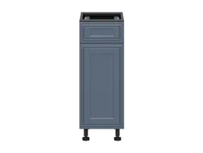 BRW Кухонный шкаф Верди 30 см правый с ящиком бесшумного закрывания Мистик матовый, черный/матовый FL_D1S_30/82_P/STB-CA/MIM фото