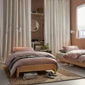 IKEA UTÅKER УТОКЕР, штабелируемые кровати с 2 матрасами, сосна / ваннарейд лиственные породы, 80x200 см 894.238.74 фото thumb №4