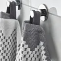 IKEA FJÄLLSTARR ФЬЕЛЛЬСТАРР, банное полотенце, белый / серый, 70x140 см 905.712.17 фото thumb №4