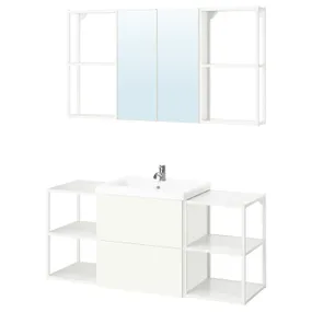 IKEA ENHET ЕНХЕТ, ванна, білий, 140x43x65 см 495.478.00 фото