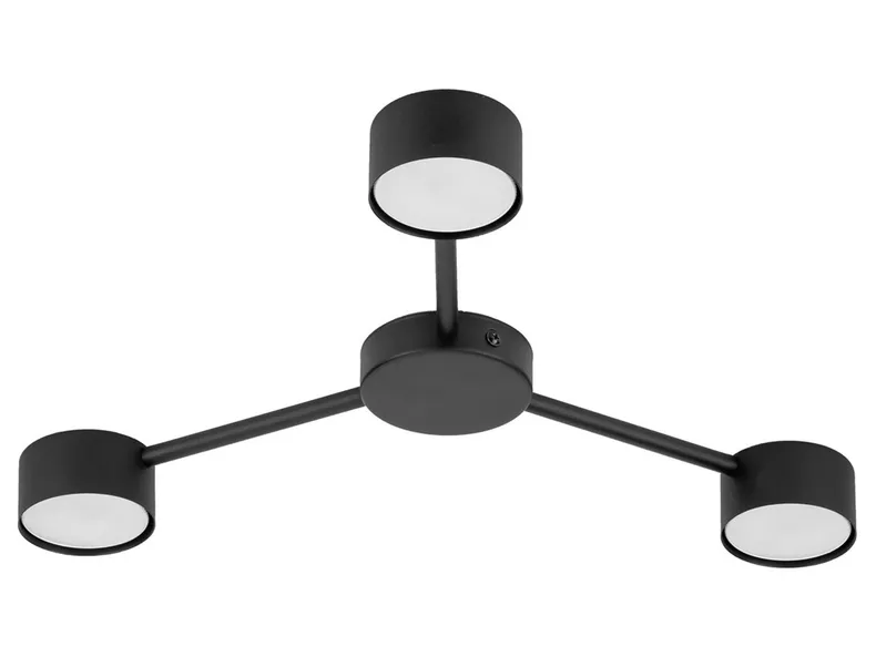 BRW Стельовий 3-точковий світильник Avia Black чорний 087482 фото №1