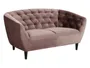 BRW Стьобаний велюровий диван Ria 2 пудрово-рожевий SO-RIA-2S--VIC_18 фото