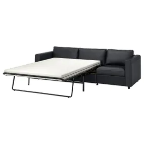 IKEA VIMLE ВИМЛЕ, 3-местный диван-кровать, Гранн / Бомстад черный 894.773.72 фото