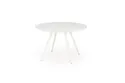 Круглий обідній стіл HALMAR ARAMIS 120х120 см, стільниця - тераццо, ніжки - білі фото thumb №1