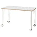 IKEA LAGKAPTEN ЛАГКАПТЕН / KRILLE КРИЛЛЕ, письменный стол, белый антрацит / белый, 120x60 см 395.084.13 фото thumb №1