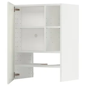 IKEA METOD МЕТОД, настінн шаф д / витяжки з полиц / дверц, білий / БУДБІН кремово-білий, 60x80 см 195.044.54 фото