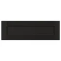 IKEA LERHYTTAN ЛЕРХЮТТАН, фронтальная панель ящика, чёрный цвет, 60x20 см 103.560.71 фото thumb №1