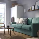 IKEA BÅRSLÖV БОРСЛЁВ, 3-местный диван-кровать, Tibbleby светло-серый бирюзовый 305.415.82 фото thumb №3