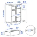 IKEA GREÅKER ГРЕОКЕР, шкаф с ящиками, белый, 84x101 см 505.010.71 фото thumb №10