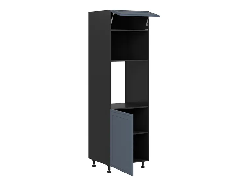 BRW Кухонный шкаф для встроенного духового шкафа Verdi высотой 60 см левый мистик матовый, черный/матовый FL_DPS_60/207_L/O-CA/MIM фото №3